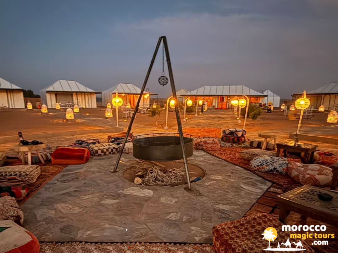 fes marrakech desert tour evening bonfire camp